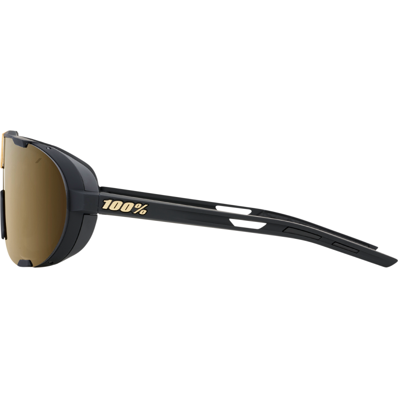 100% SUNGLASS WESTCRAFT BK/GD 61046-258-01
