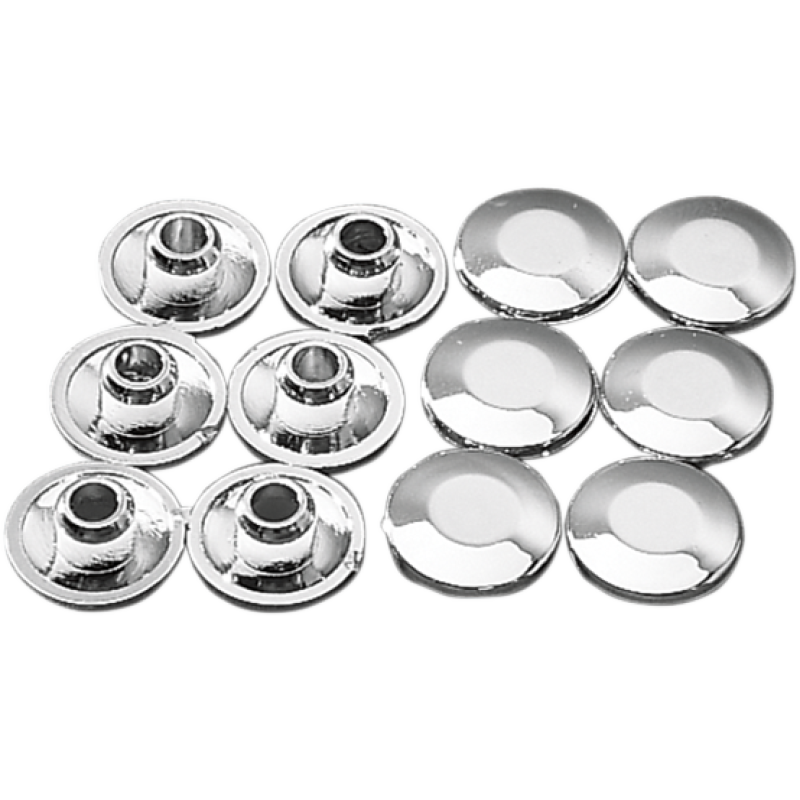 DRAG SPECIALTIES CHROME PLUGS F/ H/BAR CLAMP BOLTS 12PK DS-290605