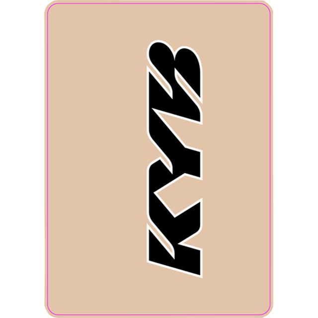 D'COR VISUALS DECAL UPPER FORK KYB BLK 40-80-103