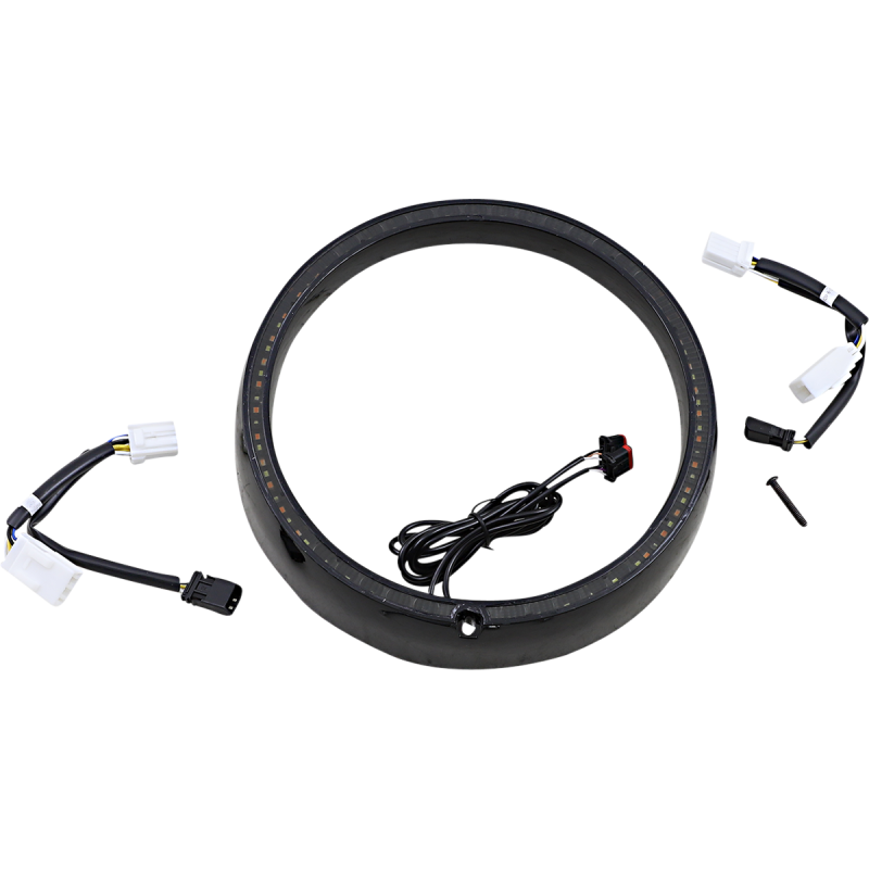 CUSTOM DYNAMICS TRIM RING BLK SEQ TSGNAL PB-7TR-SEQ-2B