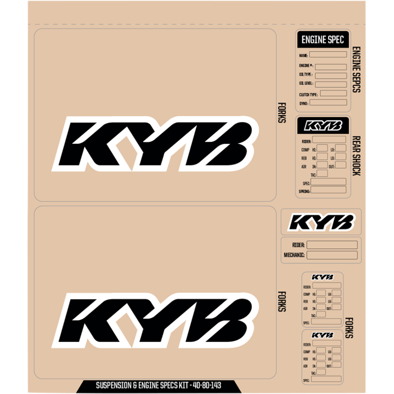 D'COR VISUALS DCOR KYB DECAL KIT BK 40-80-143