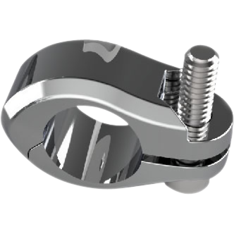 CIRO LLC 3/4" FLAG MOUNT CLAMP, CHROME 70607