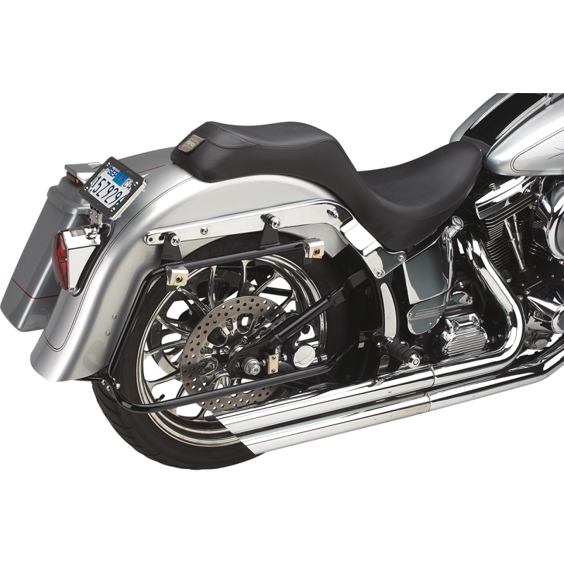 CYCLE VISIONS 00-07 FLST/C/N BLK S/BAG MNTS F/FL BAGS CV-7200A