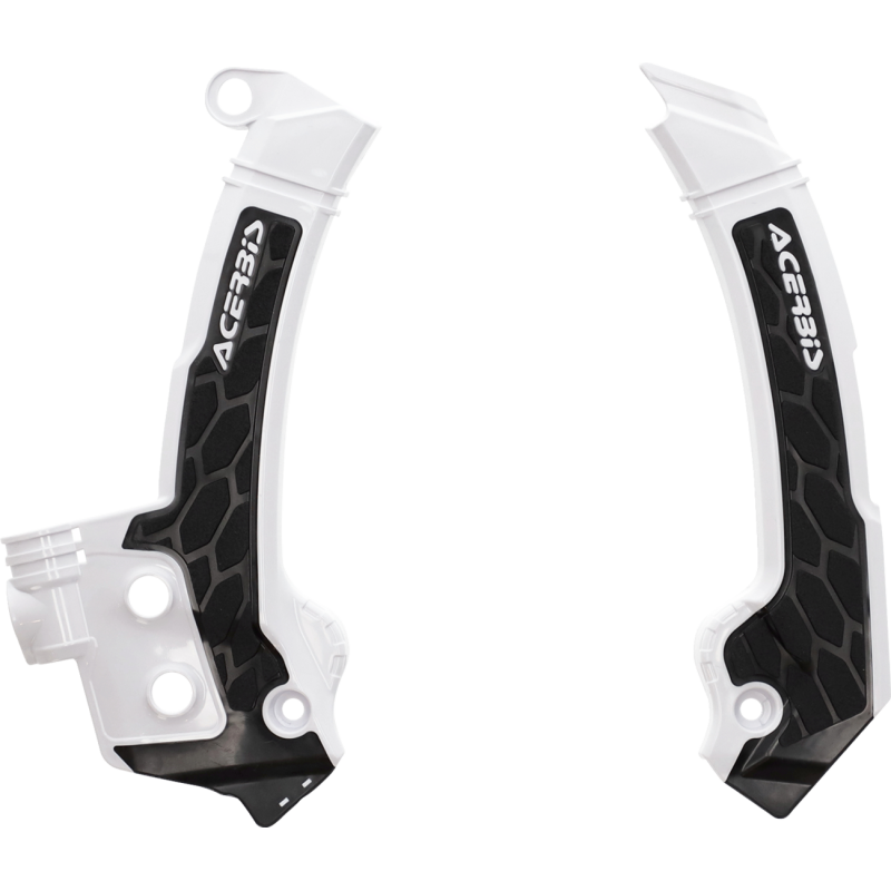 ACERBIS FRAME GUARDS-BLK/WHT-X-GRIP FC250/350/450:23,FX350/450:23 2979601007