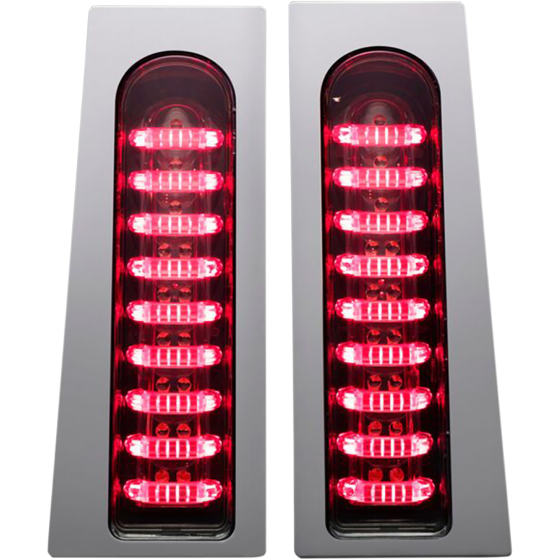 CUSTOM DYNAMICS 14-19 FLHT PROBEAM FILLERZ S/B LED LIGHT  SMK/CHR PR PB-FILL-S-C