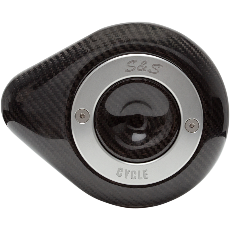 S&S CYCLE S&S TEAR DROP AIR CLEANER CARBON FIBER COVER 170-0501