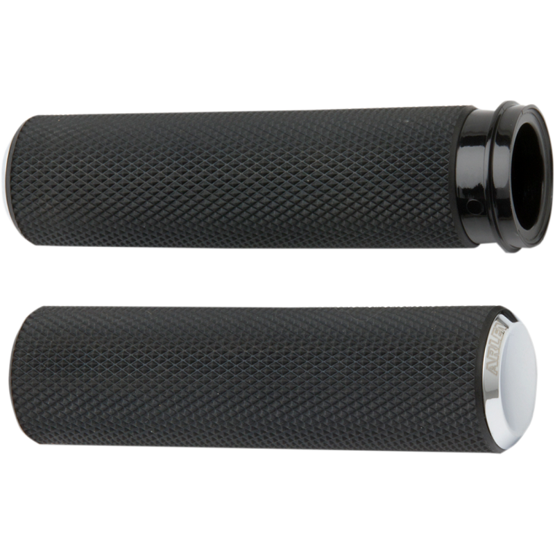 ARLEN NESS GRIPS KNURLED RUBBER FBW CHR 07-326