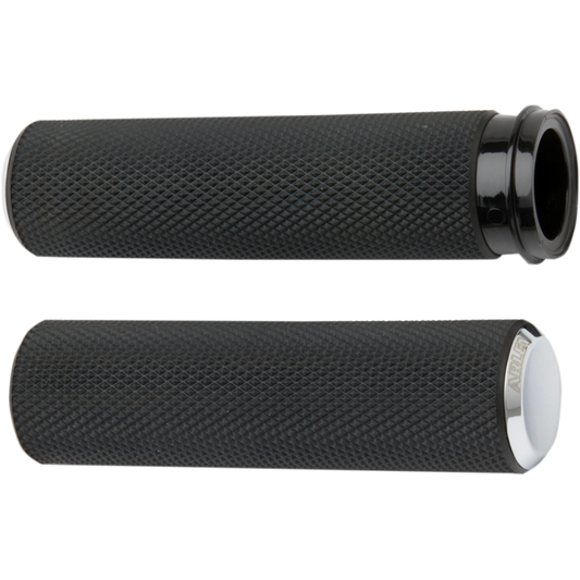 ARLEN NESS GRIPS KNURLED RUBBER FBW CHR 07-326