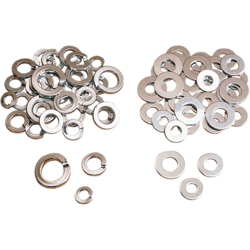 DRAG SPECIALTIES LOCK WASHER KIT CHROME MPBDR1