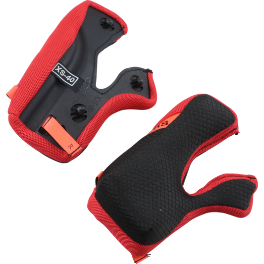 ALPINESTARS CHEEK PAD SET +5MM BK 2X 898211910+2X