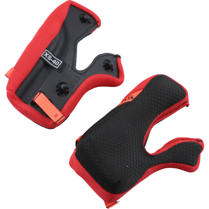 ALPINESTARS CHEEK PAD SET +5MM BK XL 898211910+XL