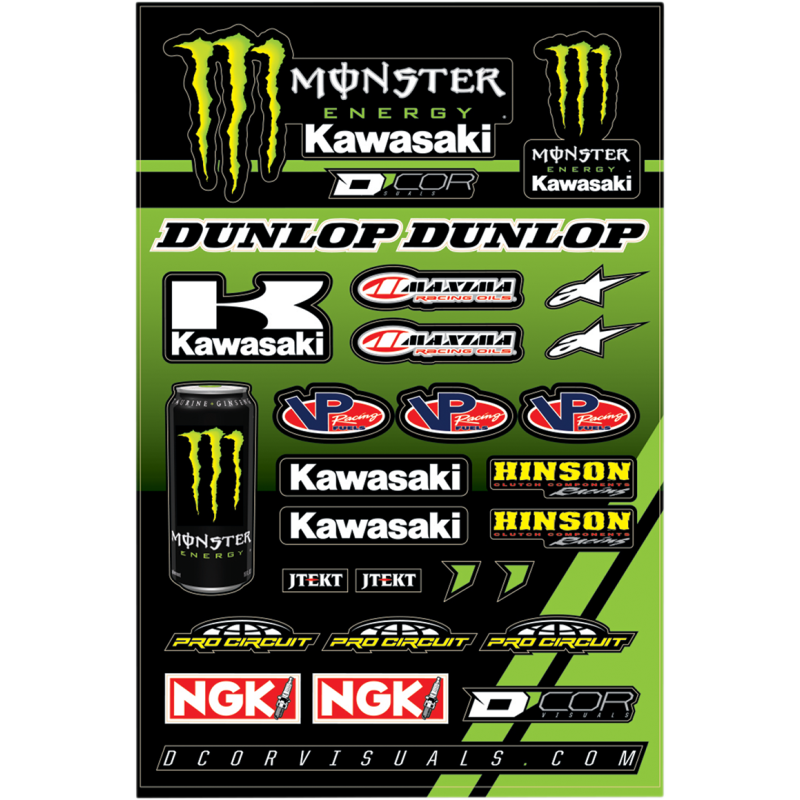 D'COR VISUALS DECAL SHEET MONSTER KAW 40-20-117