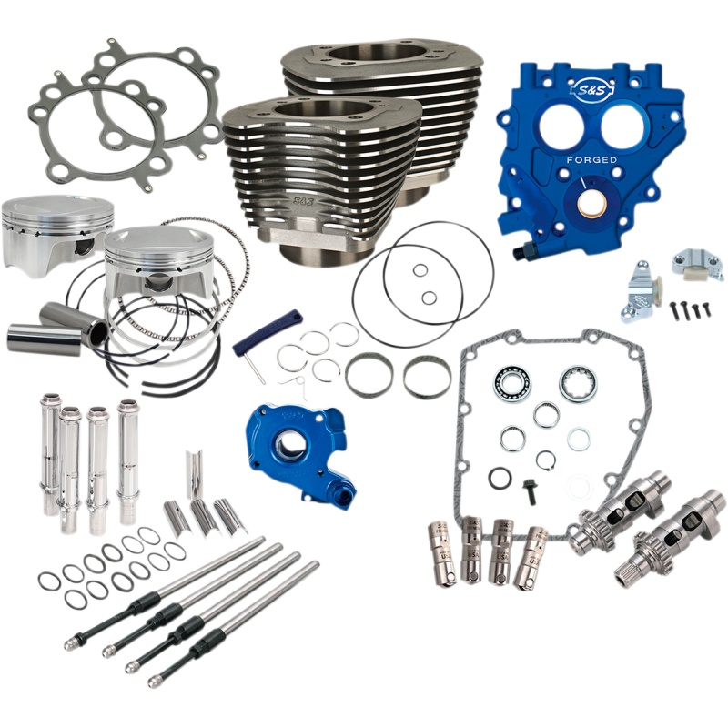 S&S CYCLE POWR PK, 4"BORE, BLK, 585GE, 99-06 EXC 06 DYNA 330-0664