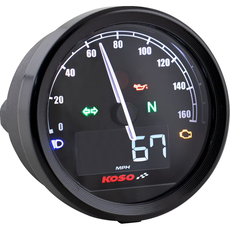 KOSO NORTH AMERICA TNT-05S D60 SPEEDOMETER BLACK BA085001-HD