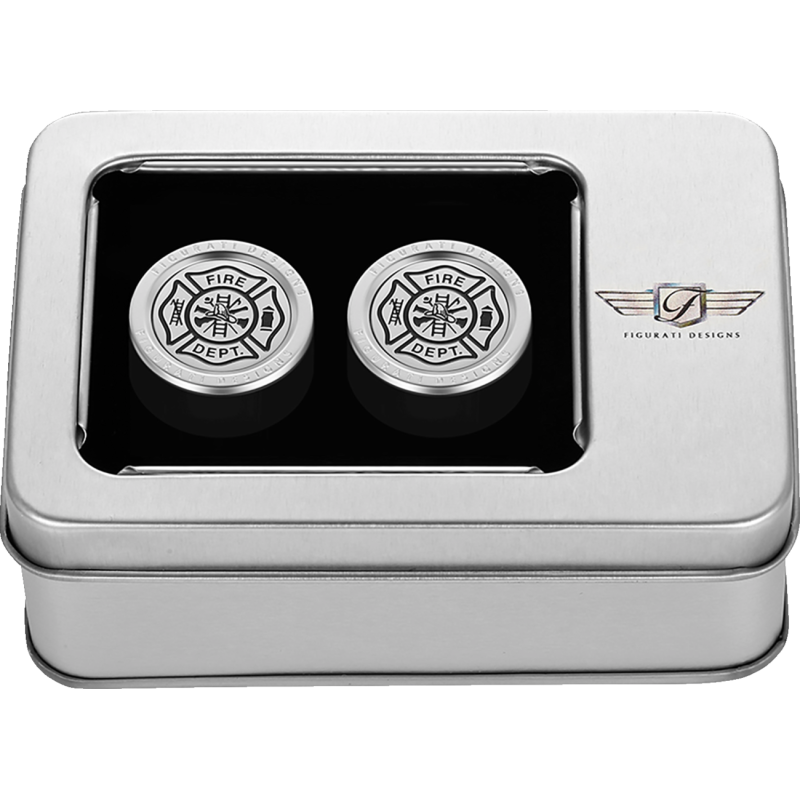FIGURATI DESIGNS ND MAG DOCKING COVERS SILVER WITH MALTESE CROSS-27.2X32MM FD74-DC-27.2/32-SS