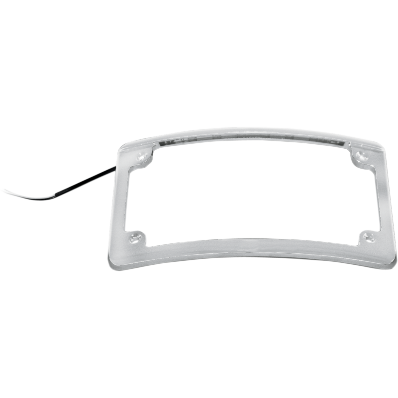 CUSTOM DYNAMICS LED LIC/PLATE FRAME CHROME LPF-RAD-C-LP