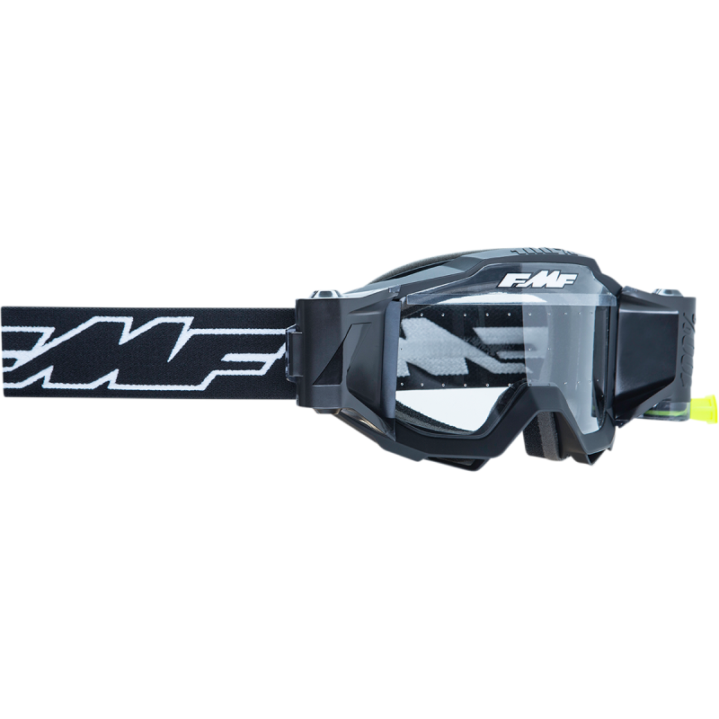FMF FMF POWERBOMB FILM SYSTEM GOGGLE ROCKET BLACK - CLEAR LENS F-50040-00001