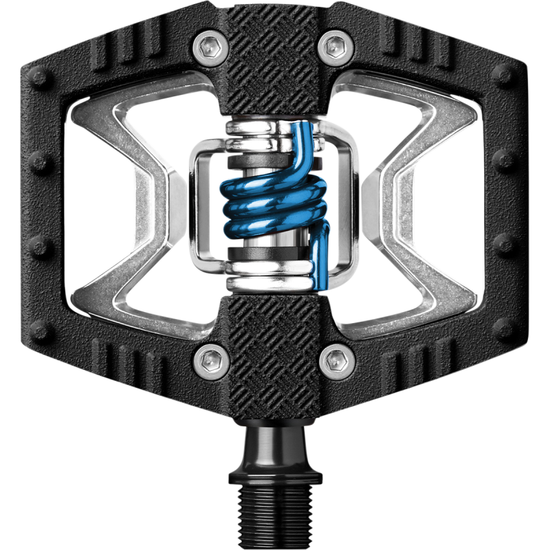 CRANK BROTHERS PEDAL DBL SHOT 2 BLK/SIL 16006