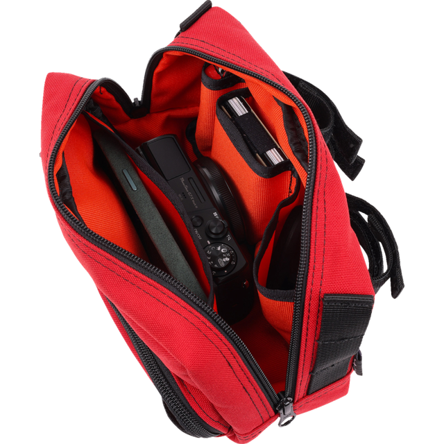 THRASHIN SUPPLY CO. BAG HANDLEBAR TSC PLUS RED THB-0017