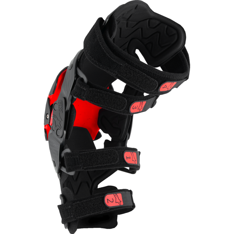 ALPINESTARS RK-1 PLASMA KNEE BRACES BLK/RD S/M 6501725-13-SM