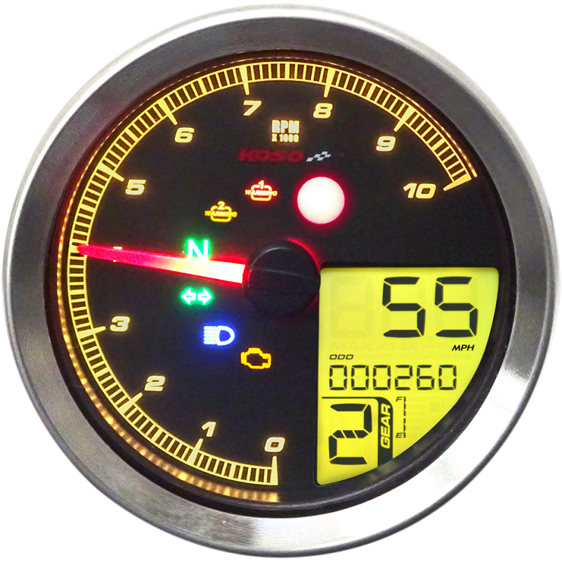 KOSO NORTH AMERICA TACH MULTI METR HD-04 BK BA051211
