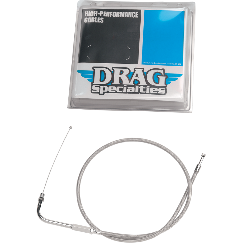 DRAG SPECIALTIES S/STEEL FXD THROTTLE CABLE 5330900B