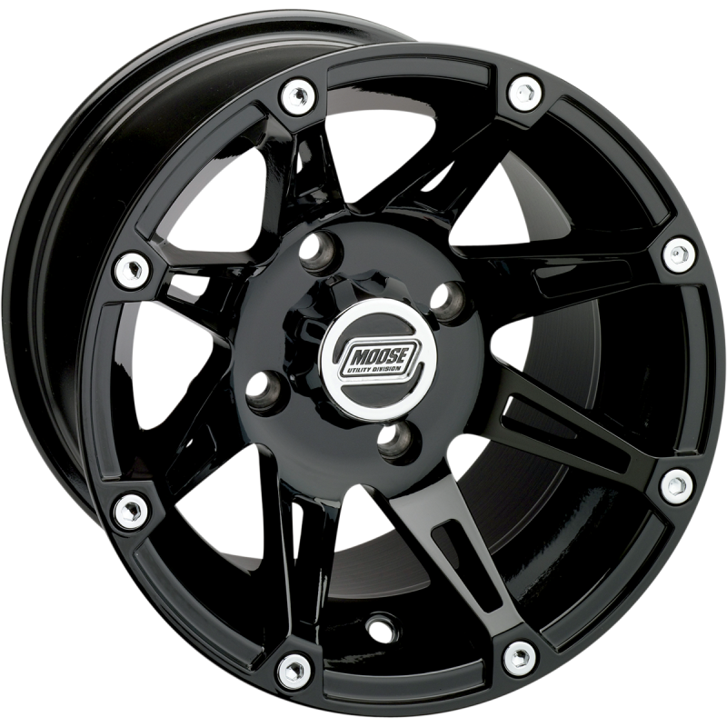 MOOSE UTILITY DIVISION TYPE 387X 14X8 4/110 4+4 GLOSS BLACK 387ML148110GB4