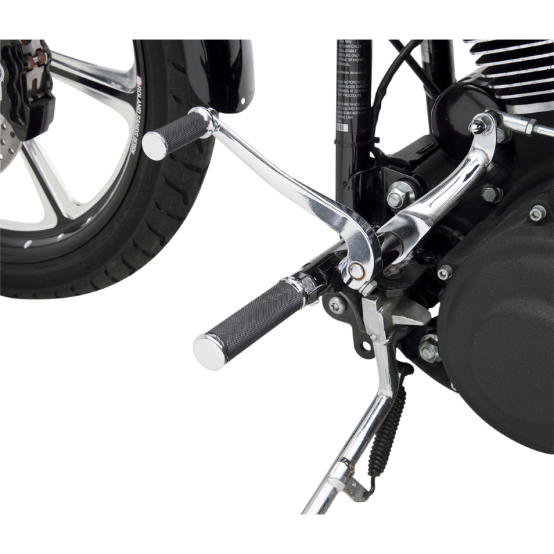 DRAG SPECIALTIES SOFT RUBBER FOOT PEGS W/ CHROME (PR) 1620-0377