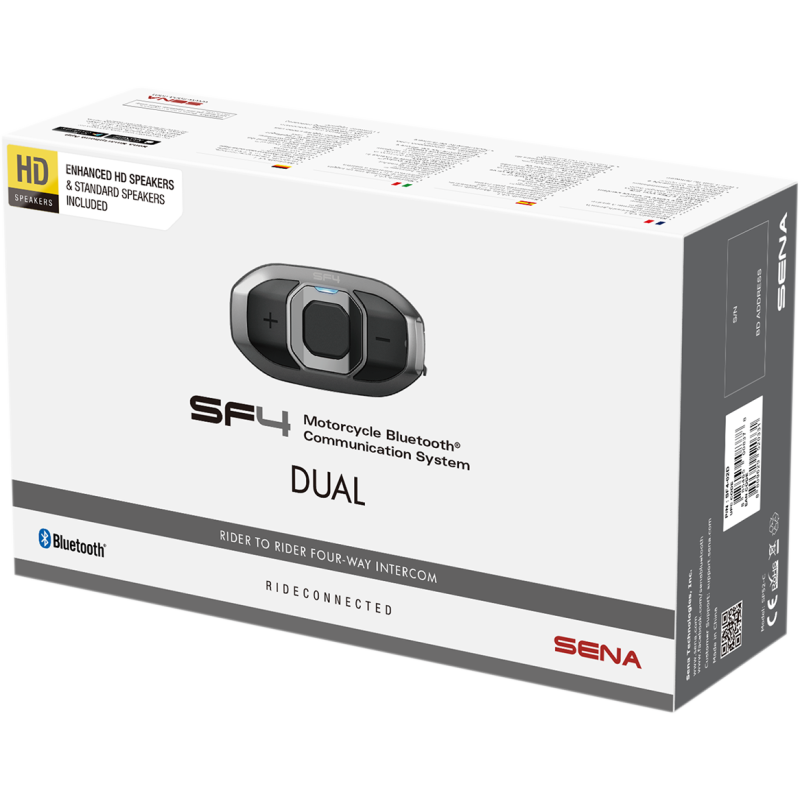 SENA SF4 MOTORCYCLE BLUETOOTH COMMUNICATION SYSTEM DUAL PACK SF4-02D