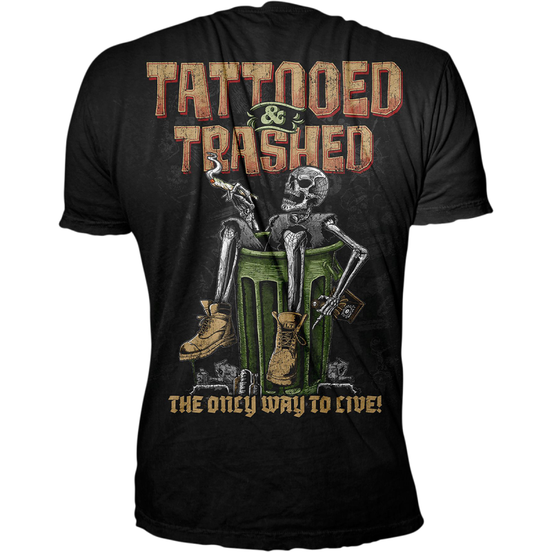 LETHAL THREAT TEE TATTD&TRSHD BLACK MD LT20892M