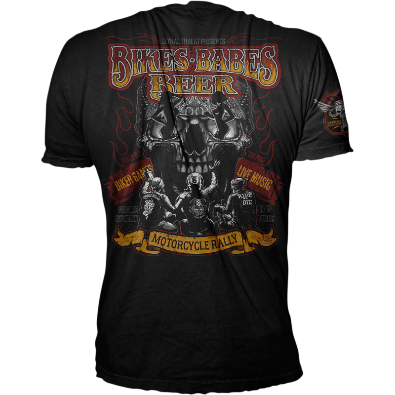 LETHAL THREAT TEE VV THREE B BLK 2X VV40163XXL