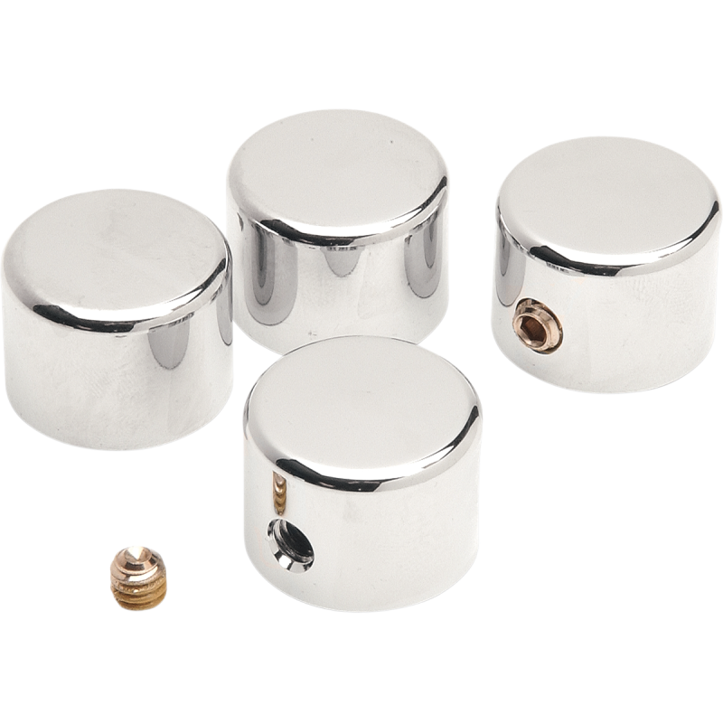 DRAG SPECIALTIES 86-15 B/T/XL CHR HEAD BOLT COVERS 4PK MK519