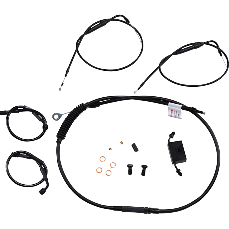 BURLY BRAND HANDLEBAR CABLE AND BRAKE LINE KIT - EXTENDED - SPORTSTERS B30-1270