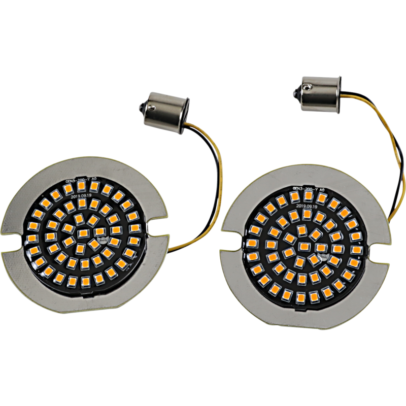 DRAG SPECIALTIES INSERT LED AMB 1156 FLAT DS-300-A-1156-T