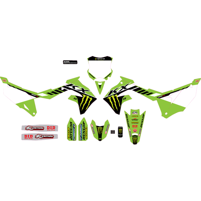 D'COR VISUALS COMPLETE KIT 24 MEK - KX 450 (19-23) WHT BG 20-20-804