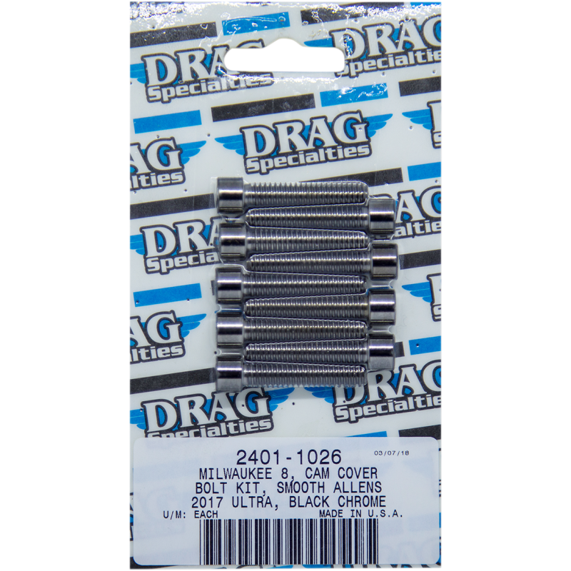 DRAG SPECIALTIES BOLT KIT M8 CAM CVR B/C S MK779SBK