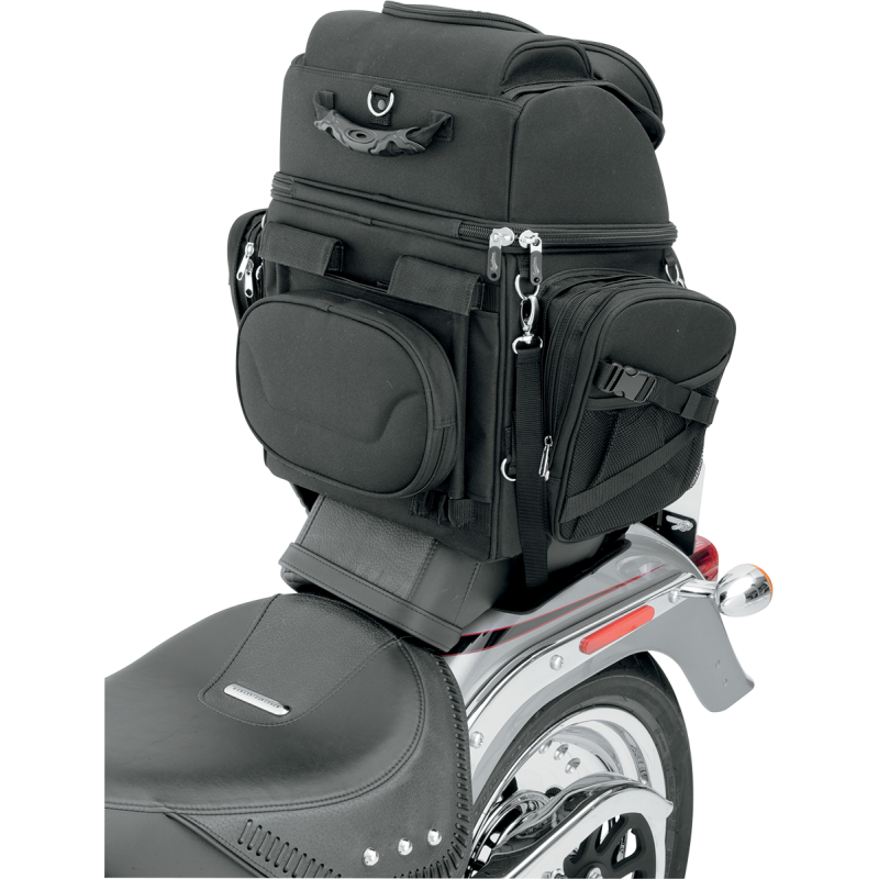 SADDLEMEN BR3400 BACKREST SEAT SISSY BAR BAG 3515-0107