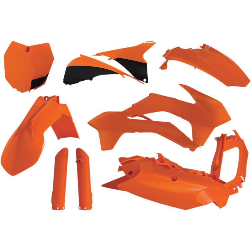 ACERBIS PLASTIC KIT- FULL SX, SXF125-450:ORG/BLK 2403091008