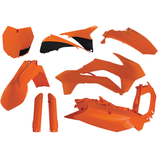 ACERBIS PLASTIC KIT- FULL SX, SXF125-450:ORG/BLK 2403091008