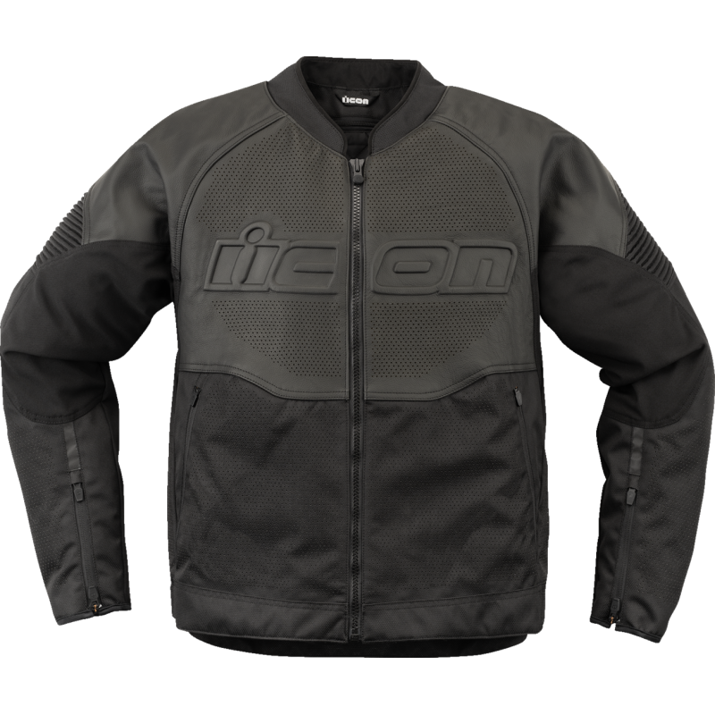 ICON OVERLORD3 CE LEATHER JKT BK SM 2810-4112