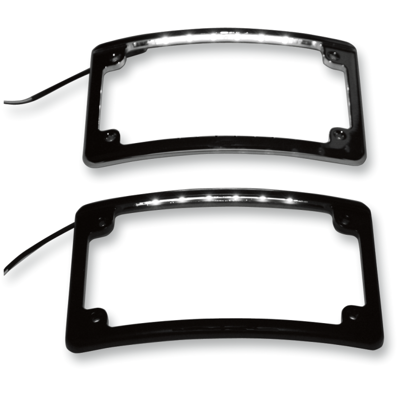CUSTOM DYNAMICS LED LIC/PLATE FRAME CHROME LPF-RAD-C-LP