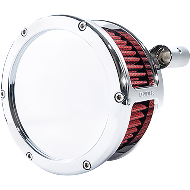 FEULING OIL PUMP CORP. AIR CLEANER BA SOLID COVER CHROME/RED 93-99 EVO BT 5467