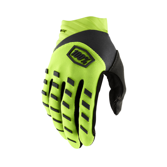 100% AIRMATIC GLOVES FLUO YELLOW/BLACK S 10000-00010