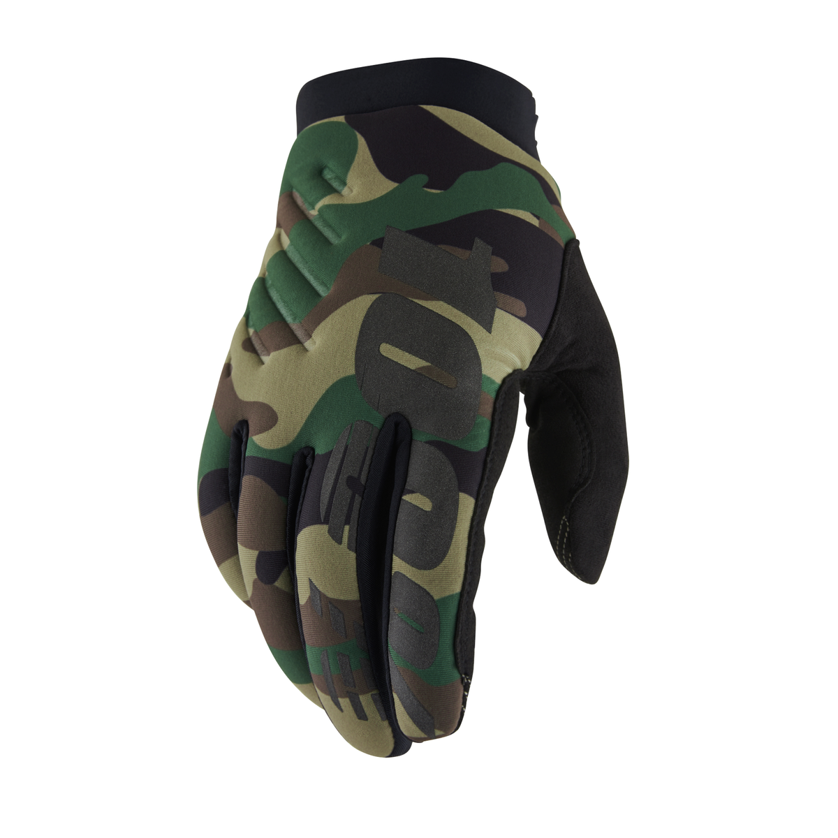 100% BRISKER GLOVES CAMO/BLACK L 10003-00007