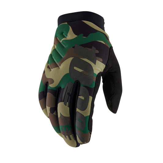 100% BRISKER GLOVES CAMO/BLACK XL 10003-00008