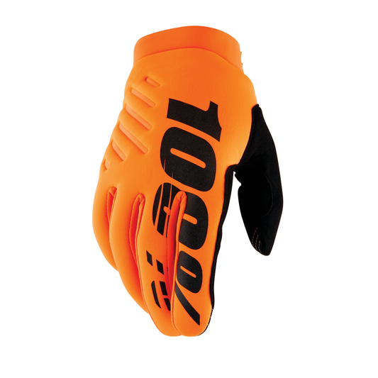 100% BRISKER GLV FLUO ORG/BLK S 10003-00010