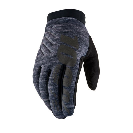 100% BRISKER GLOVES HEATHER GREY L 10003-00022