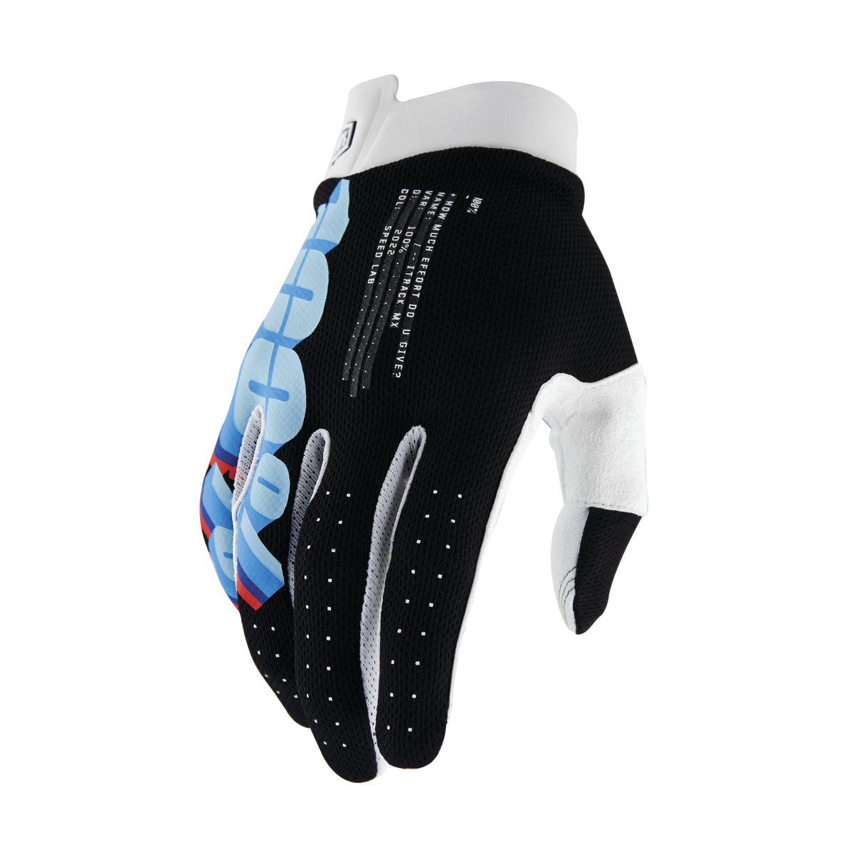 100% ITRACK GLOVES SYSTEM BLACK S 10008-00035