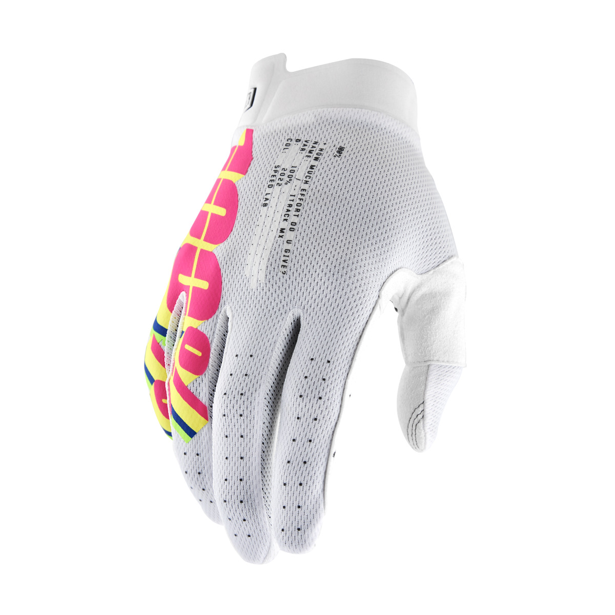 100% ITRACK GLOVES SYSTEM WHITE S 10008-00040