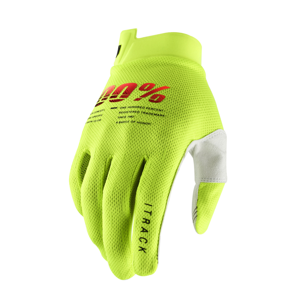 100% ITRACK YOUTH GLOVES FLUO YELLOW S 10009-00004